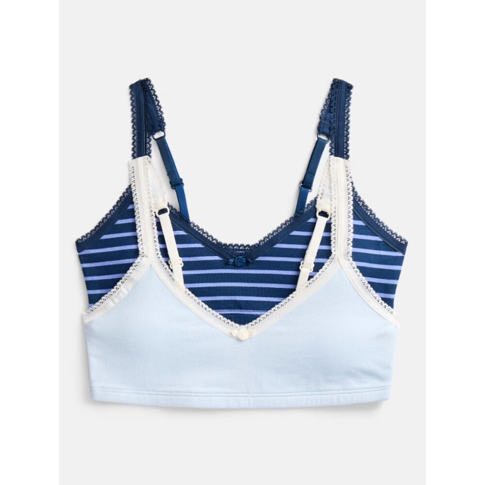 Weekend Academy Girls 2Pk Cotton Triangle Bralette S